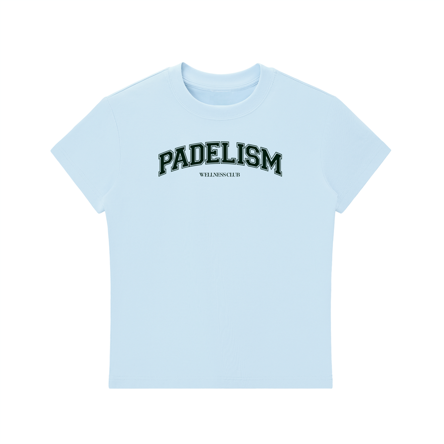 Padelism Wellness Club Crewneck T-Shirt - Blue
