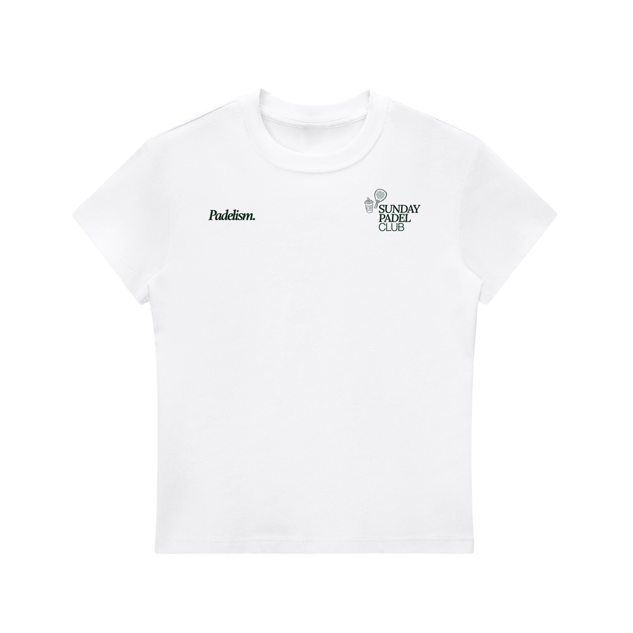 Sunday Padel Club Crewneck T-Shirt - White