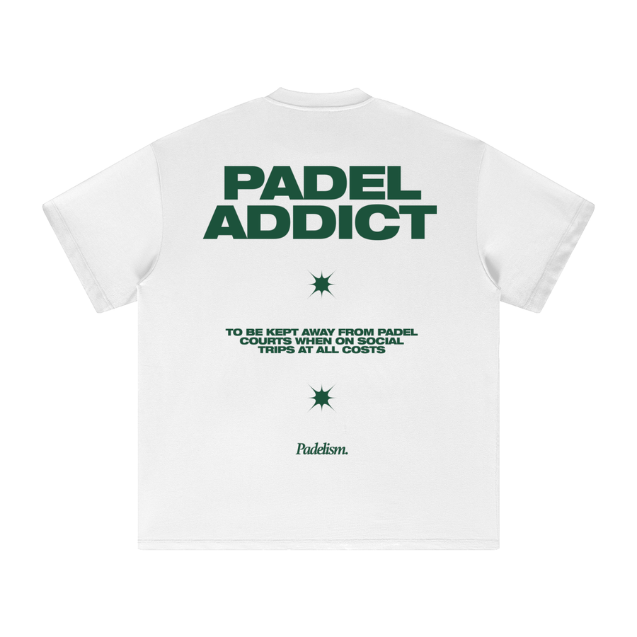 Padel Addict - Heavyweight T-Shirt — premium heavyweight padel t-shirt by Padelism