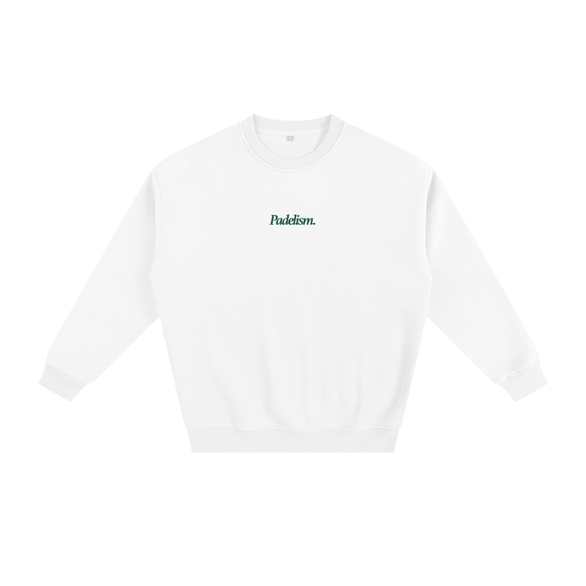 Padelism Mk1 - Sweatshirt in White — premium padel sweatshirt by Padelism
