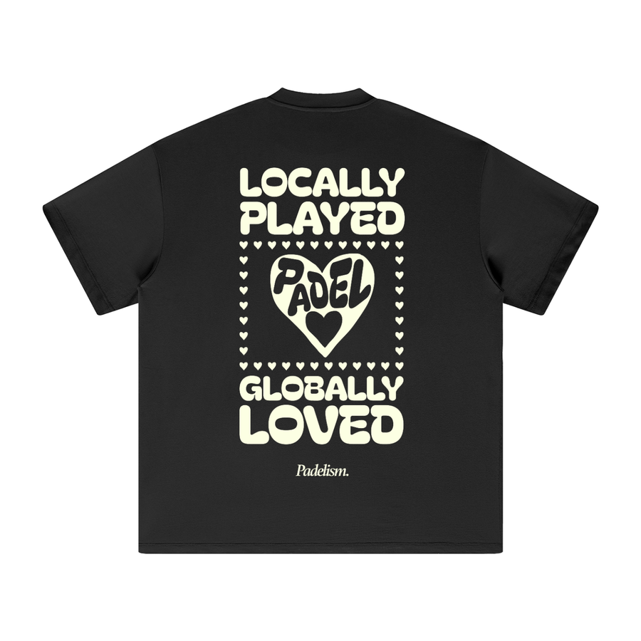 Love - Heavyweight T-Shirt — 100% cotton padel t-shirt designed in London