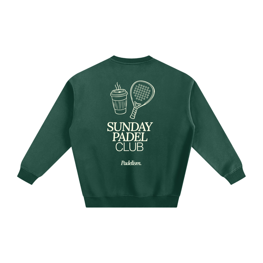 Sunday Padel Club Sweatshirt — heavyweight cotton-blend padel sweatshirt