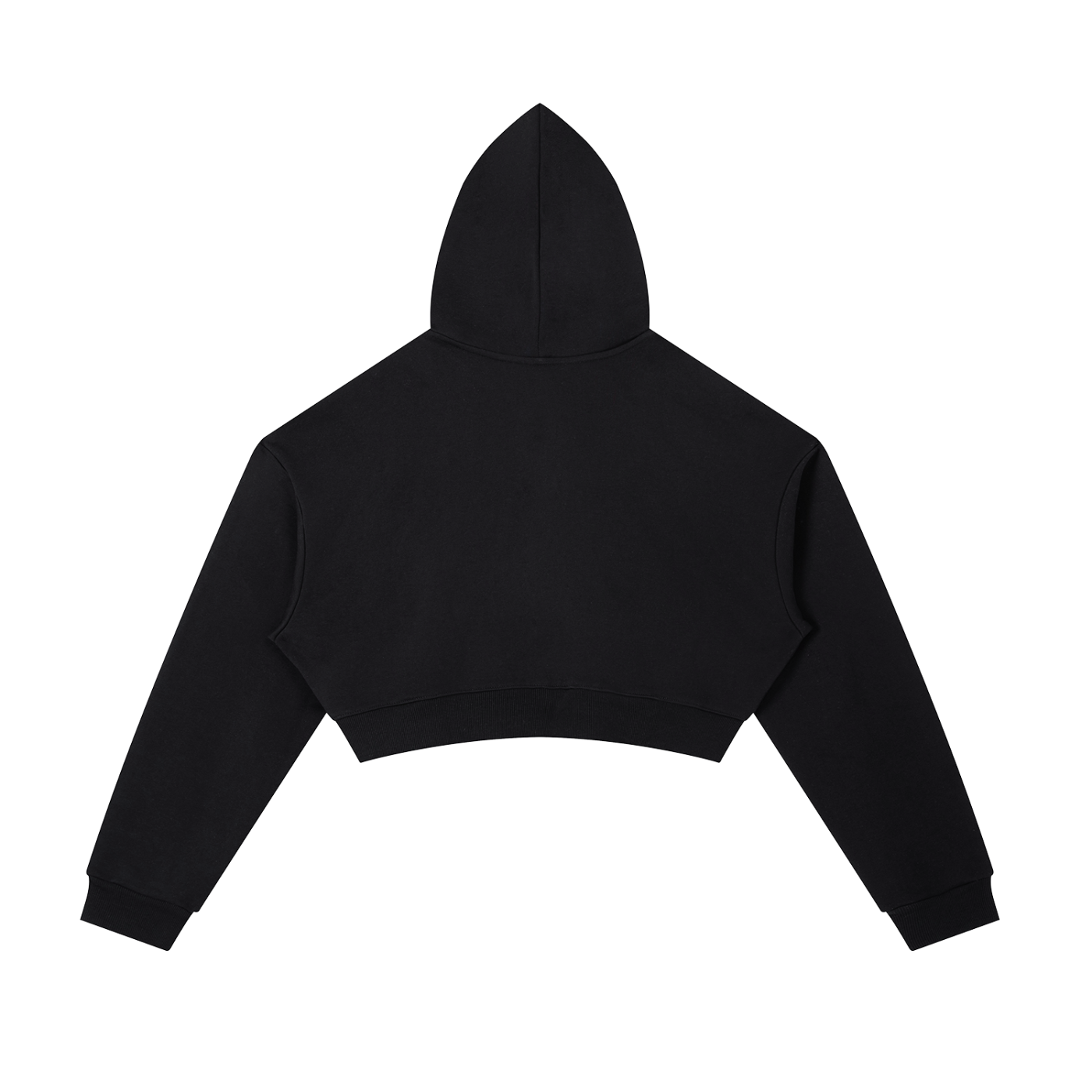 Game, Set, Matcha Cropped Hoodie - Black