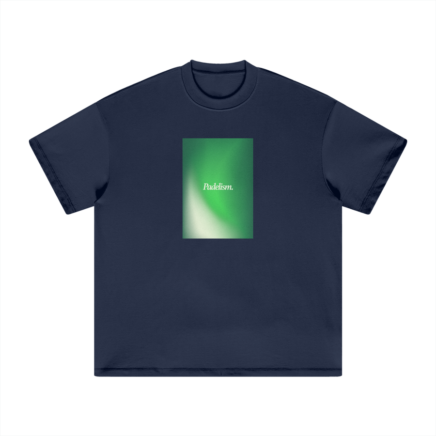 Gradient2 - Heavyweight T-Shirt in Navy — 100% cotton padel t-shirt designed in London