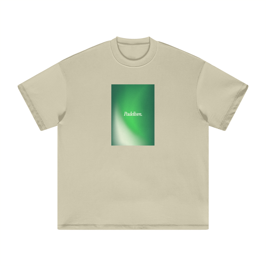 Gradient2 - Heavyweight T-Shirt in Sand Color — 100% cotton padel t-shirt designed in London