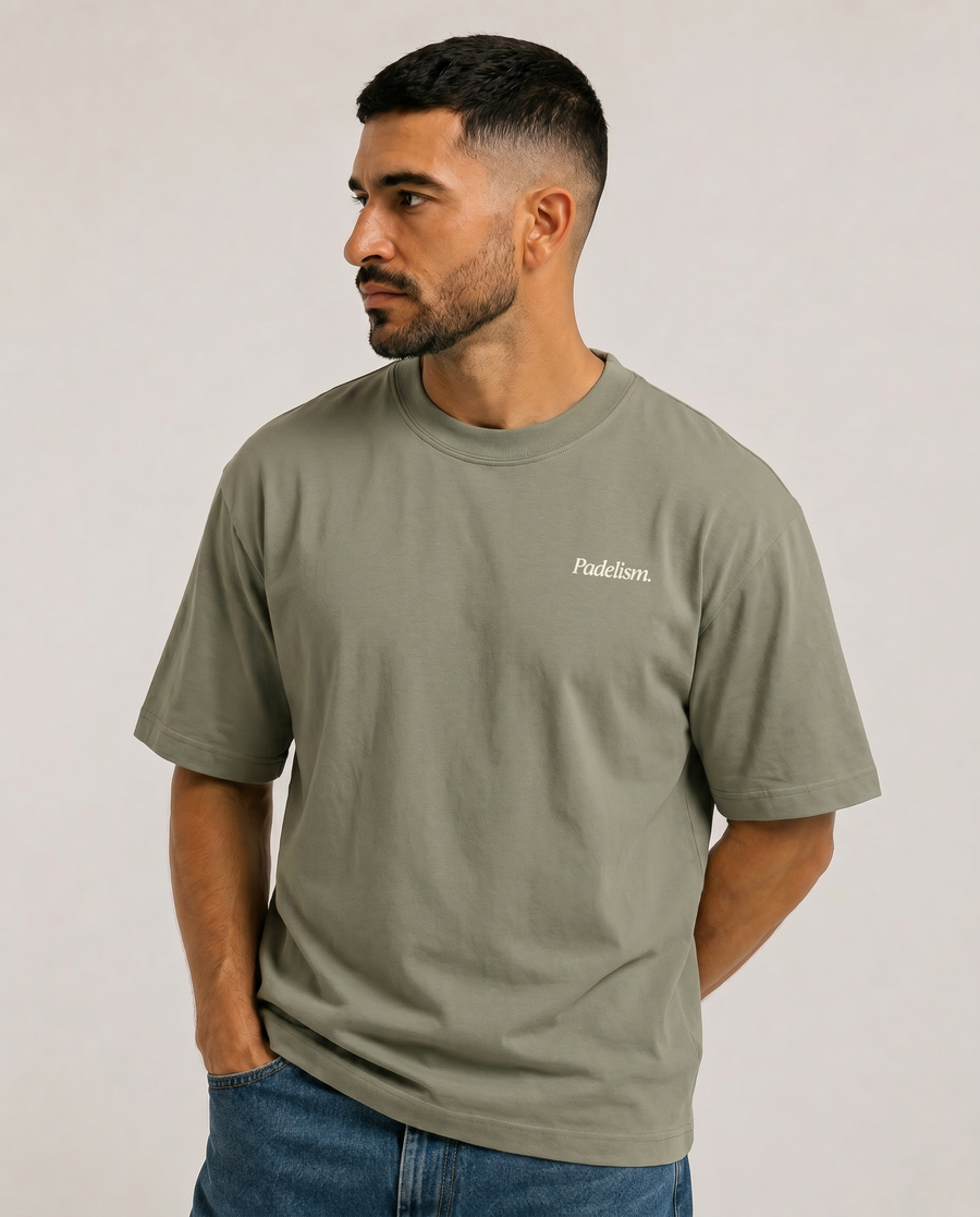 Padel & Pints Gray Green Male Front