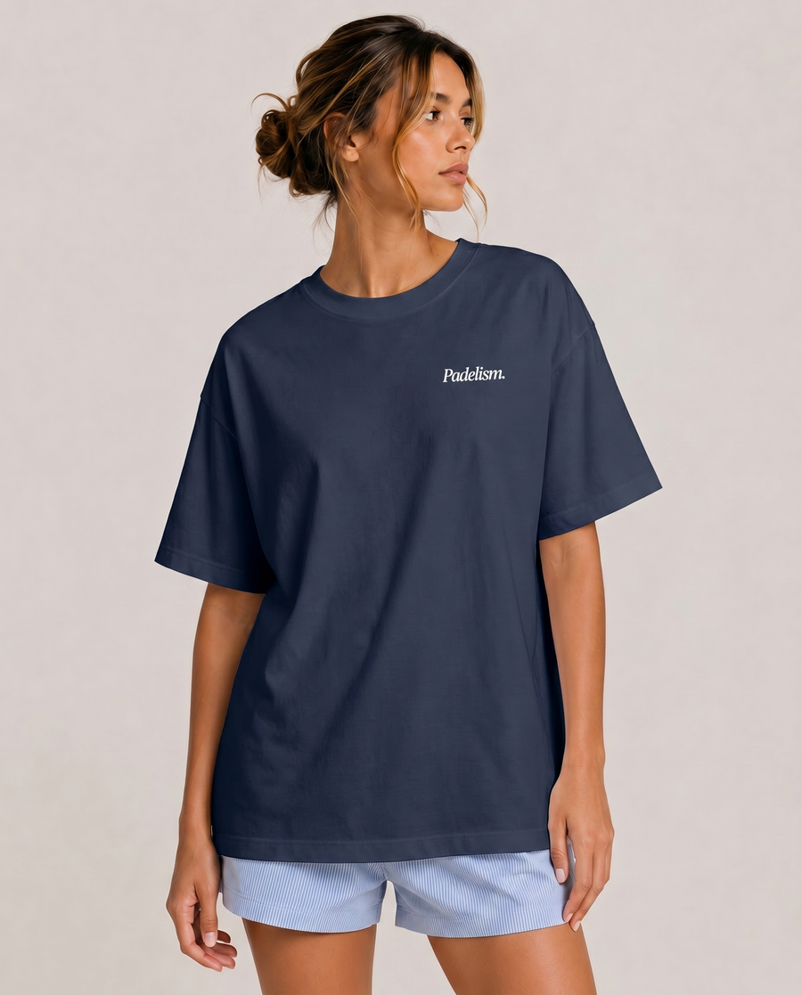 Padel & Pints Navy Female Front