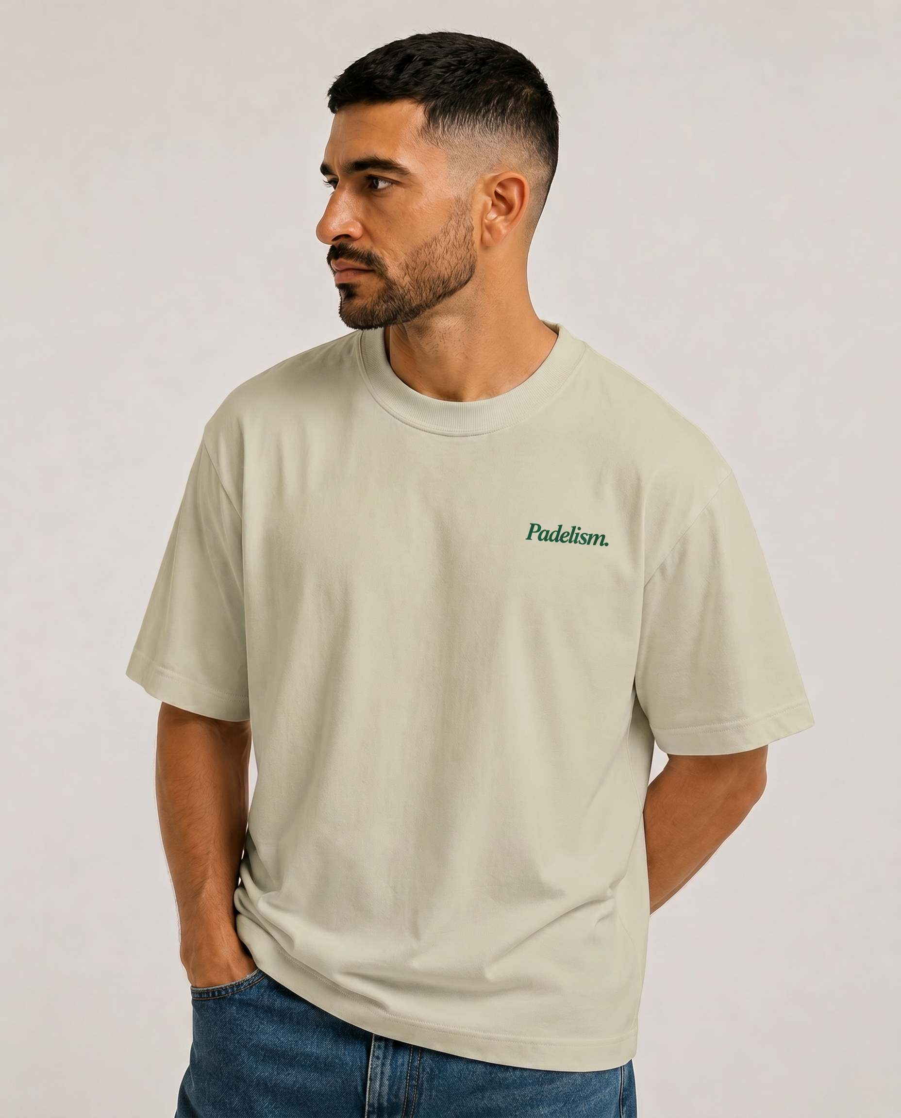 Padel & Pints Sand Color Male Front