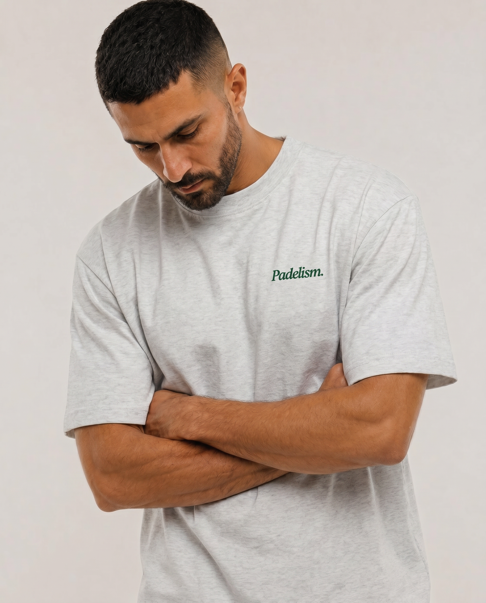 Padel & Pints Oat Gray Male Front (alt)