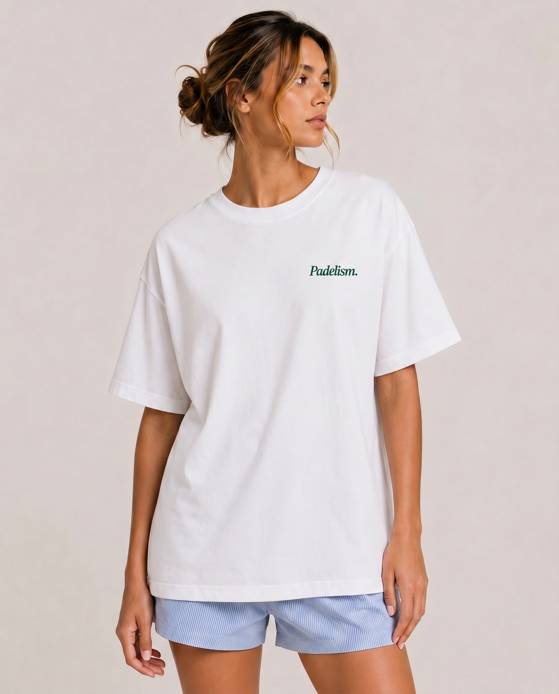 Padel & Pints White Female Front