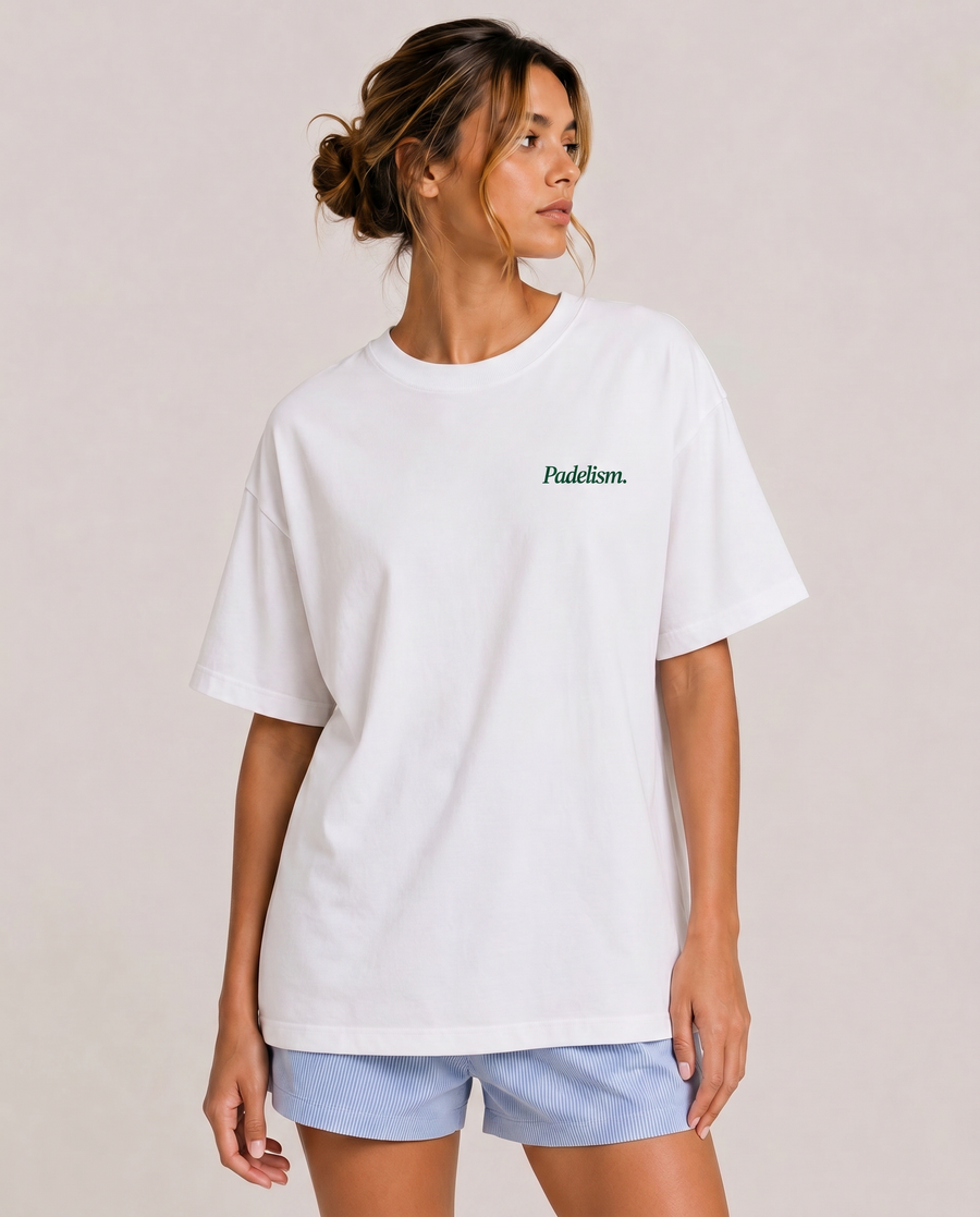 Padel & Pints White Female Front