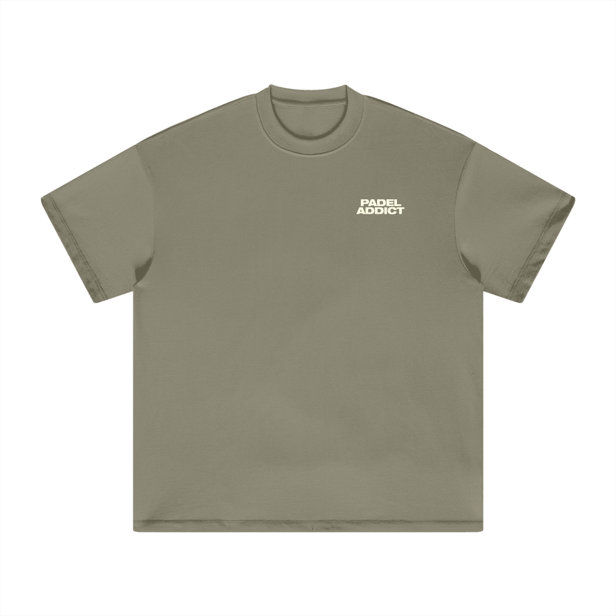 Padel Addict - Heavyweight T-Shirt — 100% cotton padel t-shirt designed in London