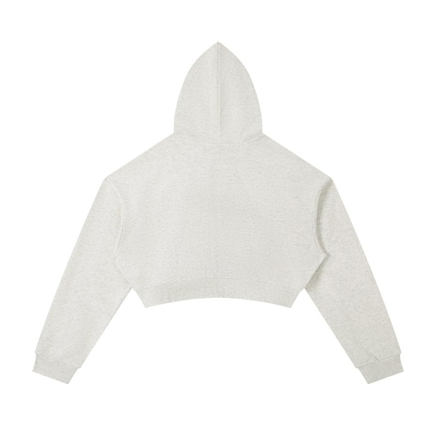 Sunday Padel Club Cropped Hoodie - Oat Gray
