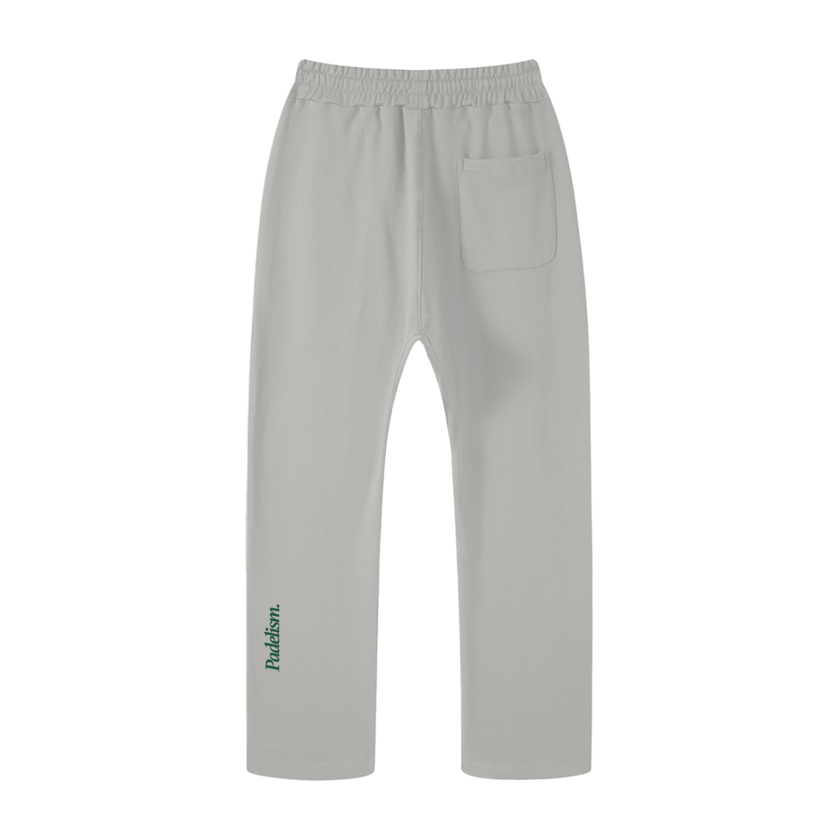 Padelism Straight Leg Pants in Light Gray, flat lay, premium padel trousers by Padelism