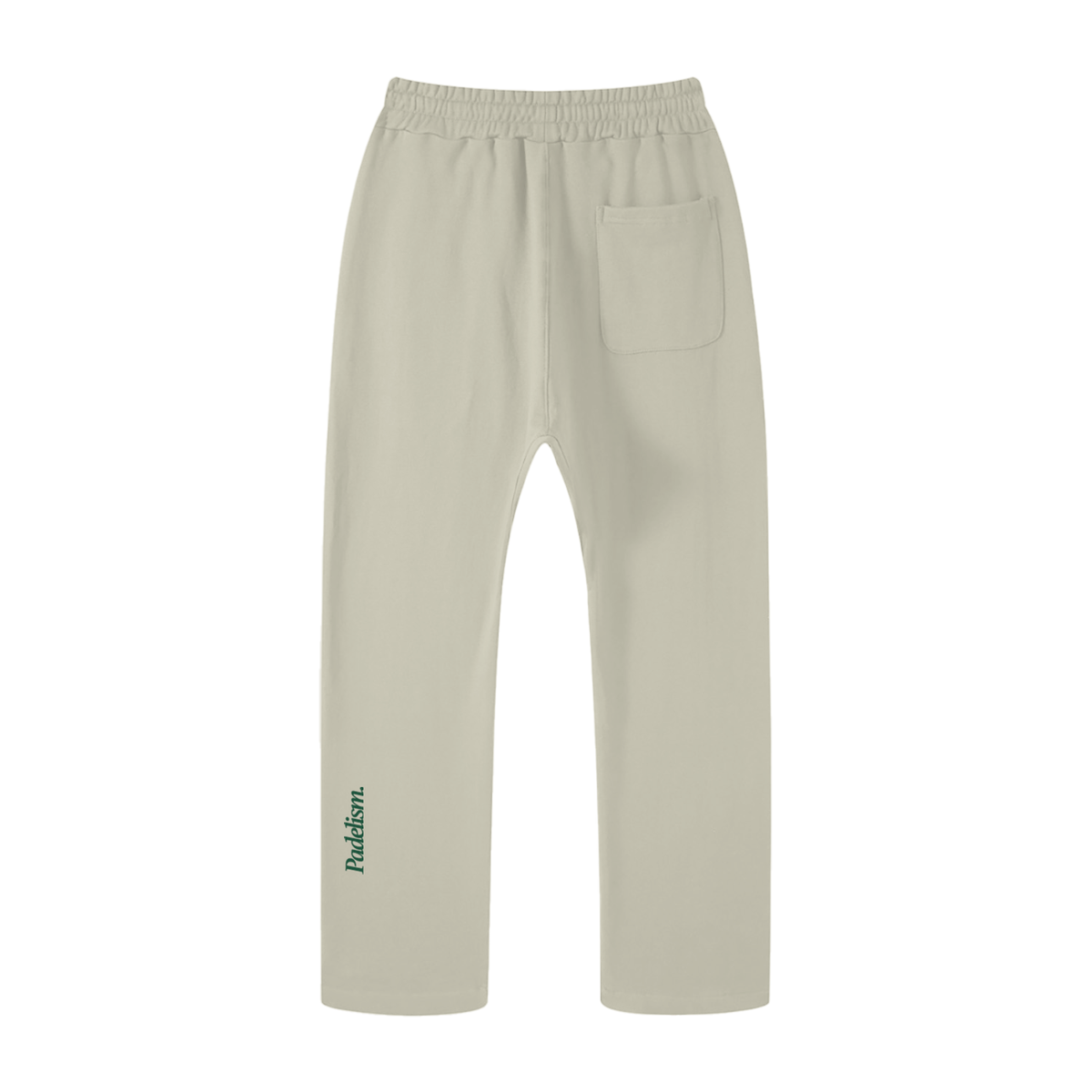 Padelism Straight Leg Pants in Gray Camel, flat lay, padel trousers designed in London