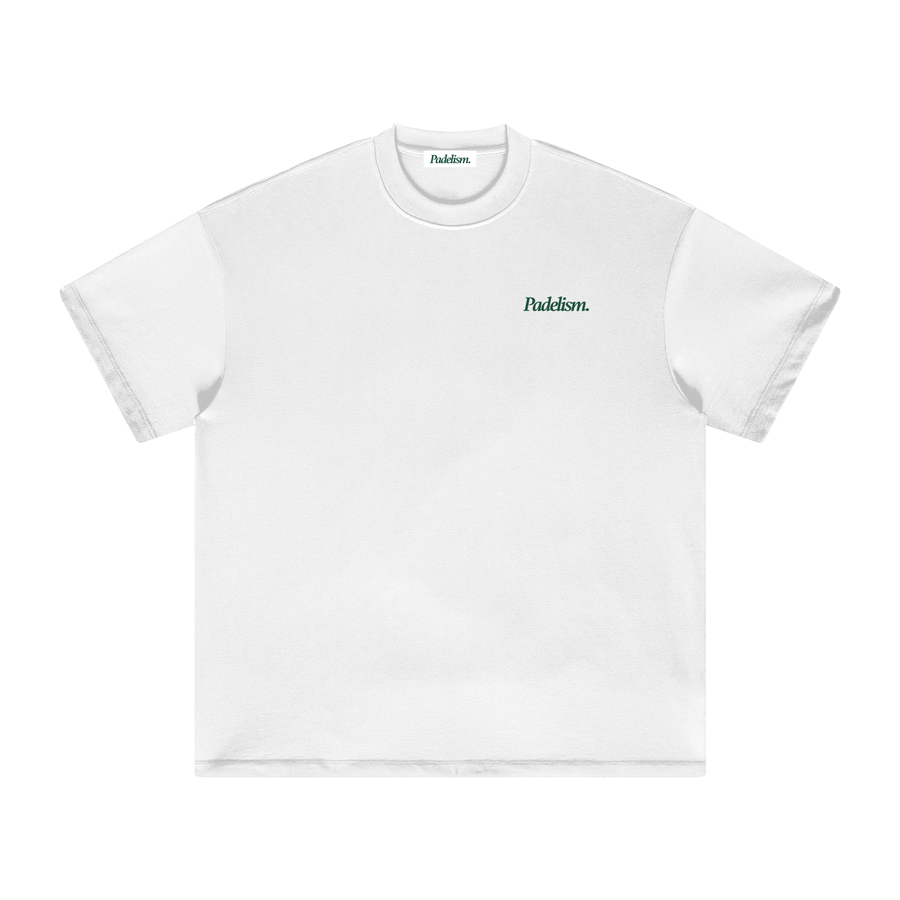 LNPC - Heavyweight T-Shirt in White — 100% cotton padel t-shirt designed in London