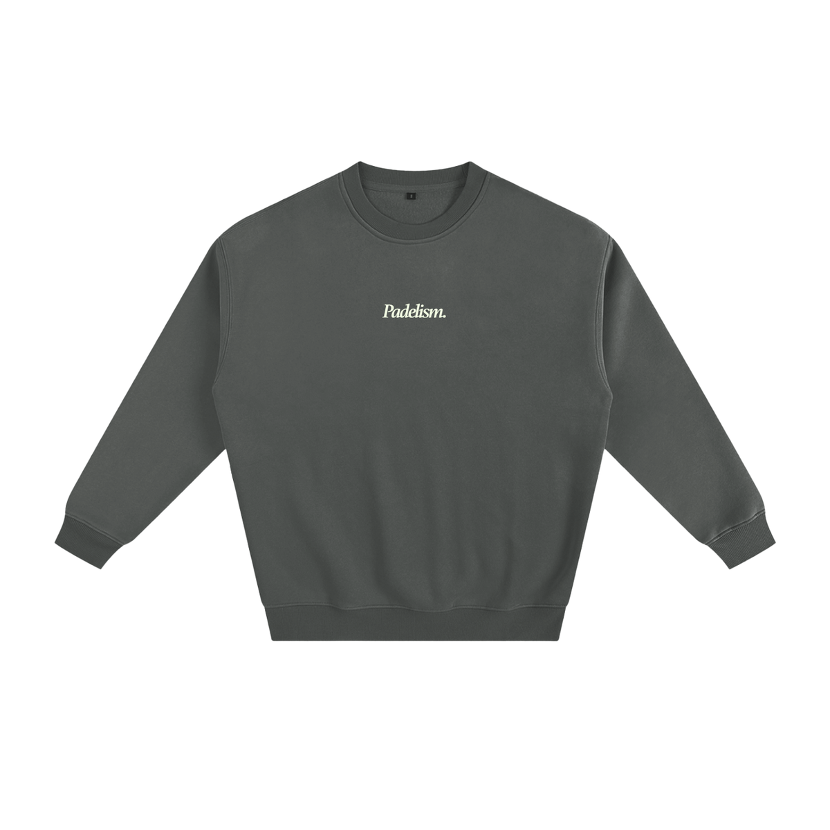 Padelism Mk1 - Sweatshirt in Gray — heavyweight cotton-blend padel sweatshirt