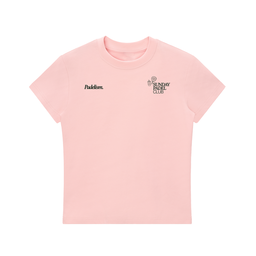 Sunday Padel Club Crewneck T-Shirt - Pink