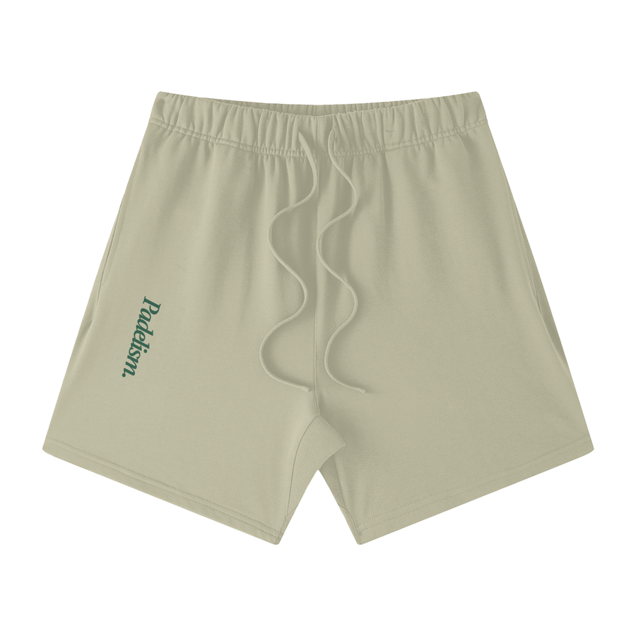 Dual Side - Off-Court Shorts in Gray Apricot — padel shorts designed in London
