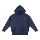 Bagel Boyz - Box Hoodie in Navy Blue — heavyweight padel hoodie designed in London