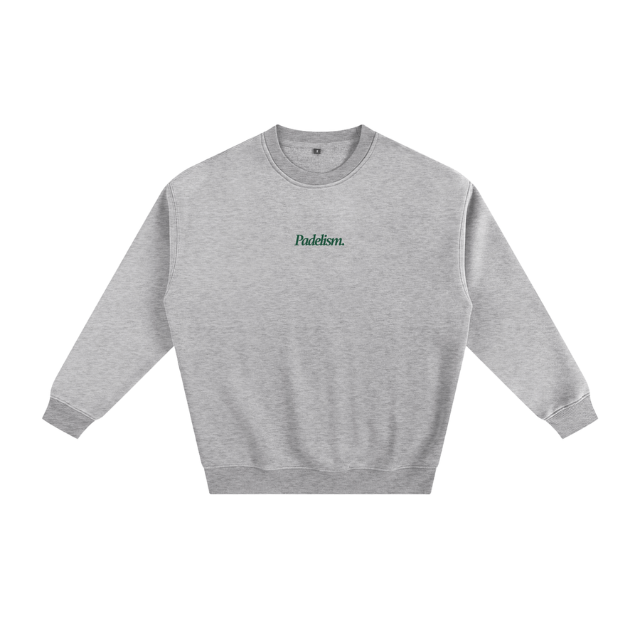 Sunday Padel Club Sweatshirt in Flower Gray — heavyweight cotton-blend padel sweatshirt