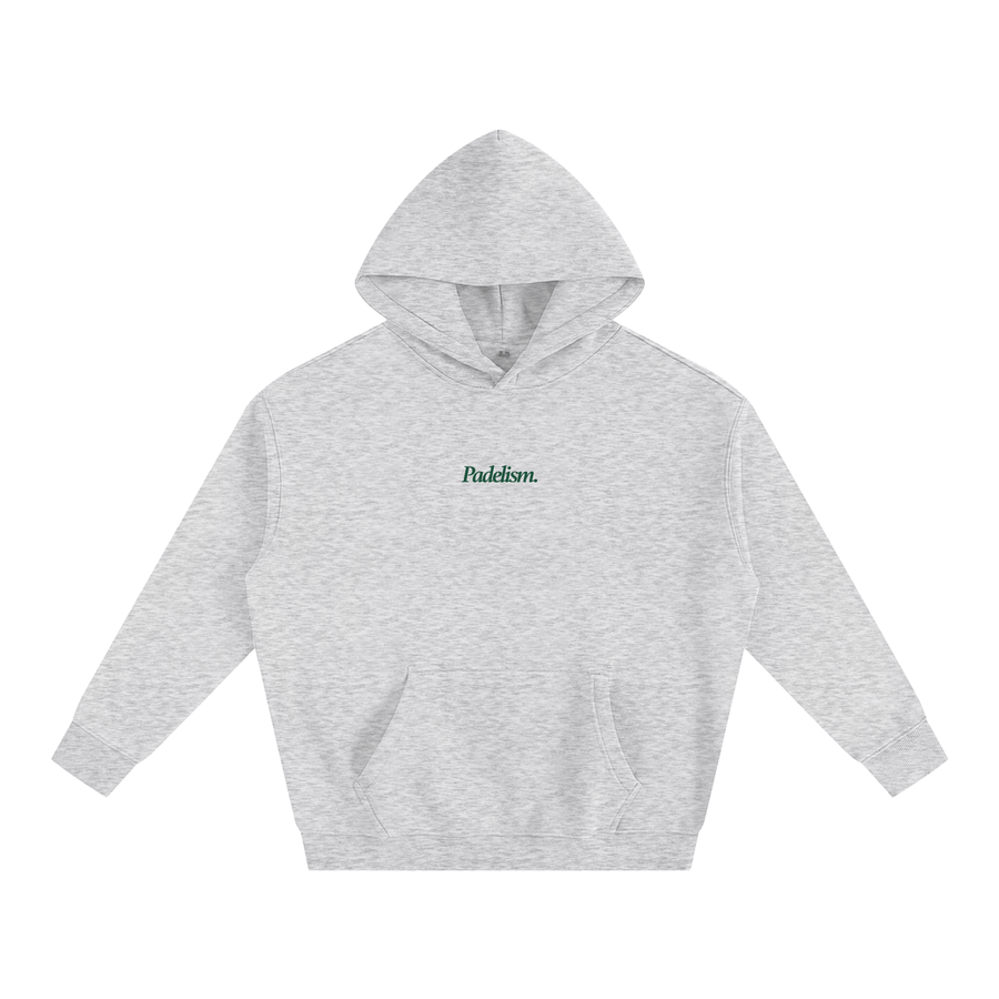 Padelism Mk1 - Box Hoodie in Flower Gray — heavyweight padel hoodie designed in London