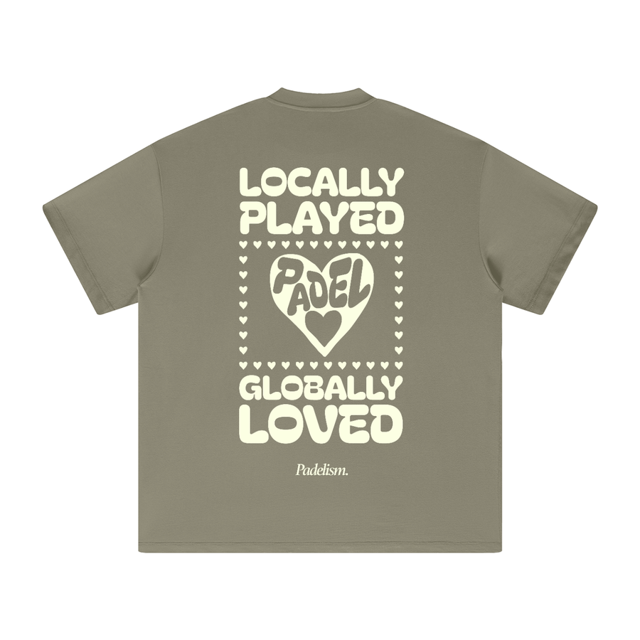 Love - Heavyweight T-Shirt — 100% cotton padel t-shirt designed in London