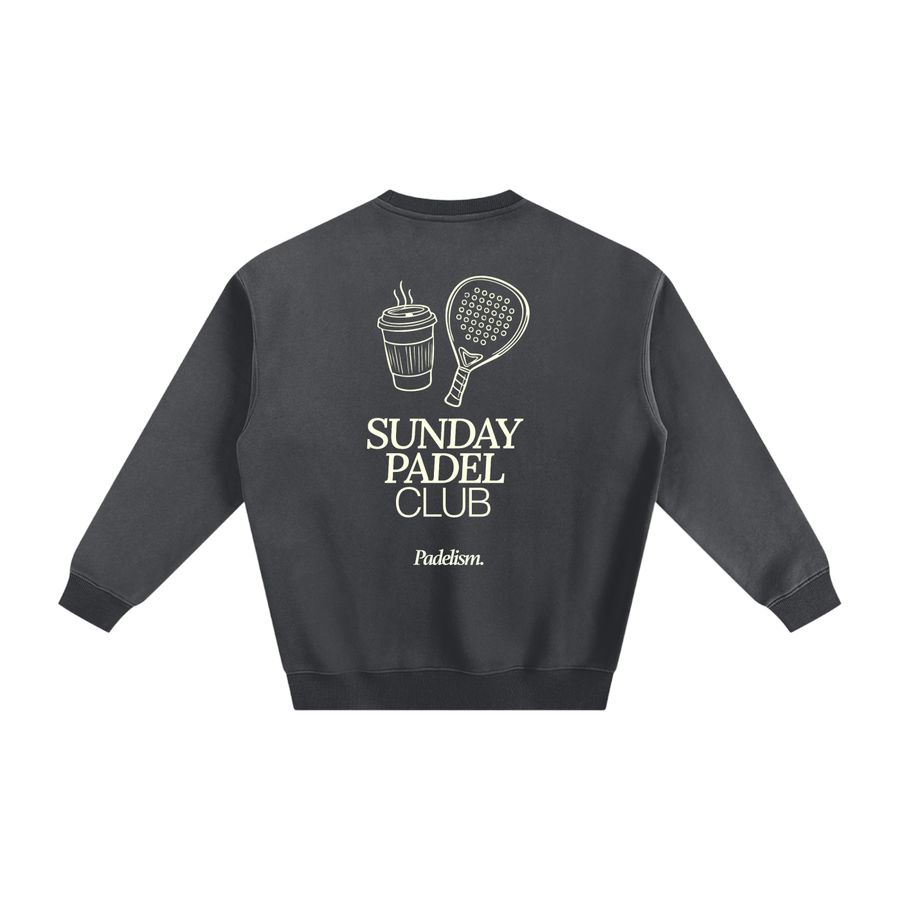 Sunday Padel Club Sweatshirt — heavyweight cotton-blend padel sweatshirt