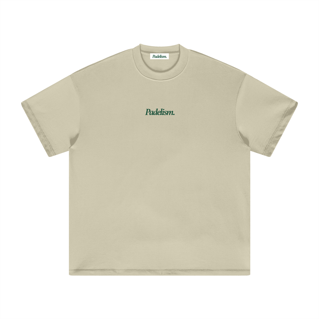 Classic CC - Heavyweight T-shirt in Sand Color, flat lay