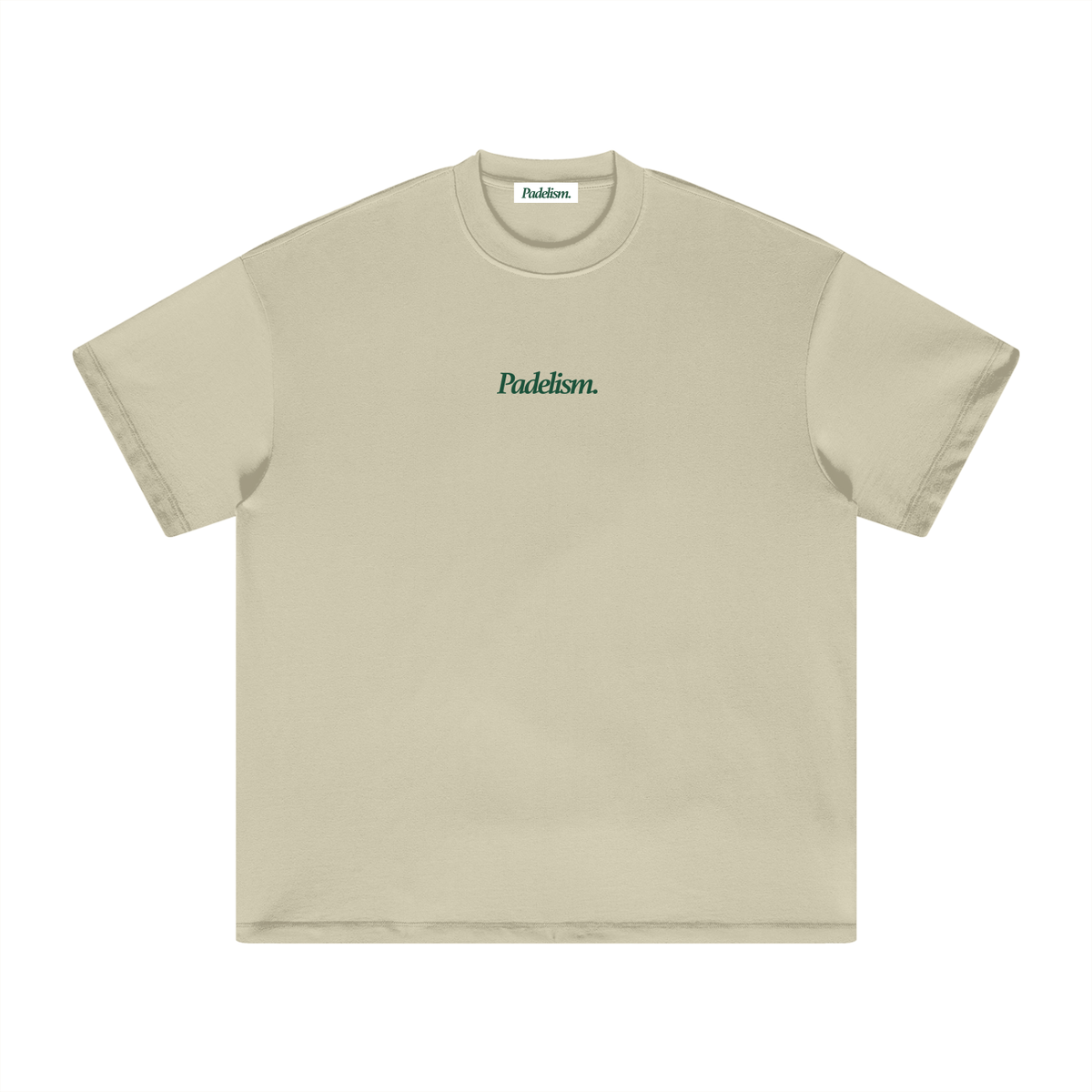 Classic CC - Heavyweight T-shirt in Sand Color, flat lay