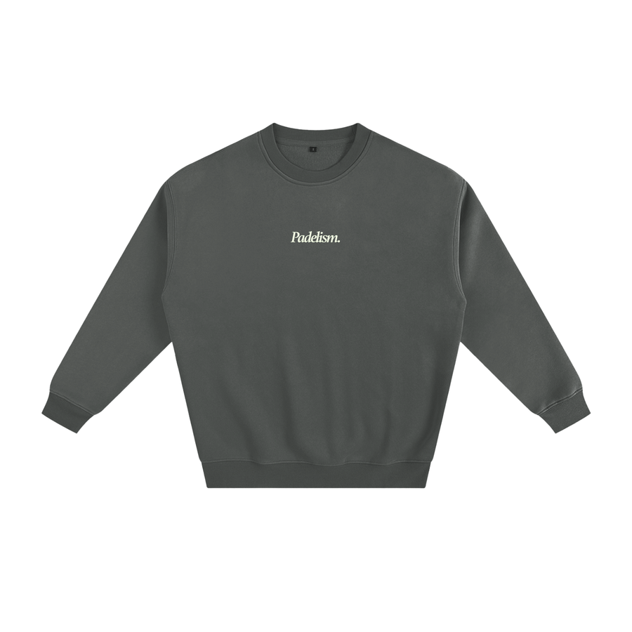 Sunday Padel Club Sweatshirt in Gray — heavyweight cotton-blend padel sweatshirt