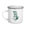 Wake Up For Padel Mug left side — ceramic padel mug accessory by Padelism