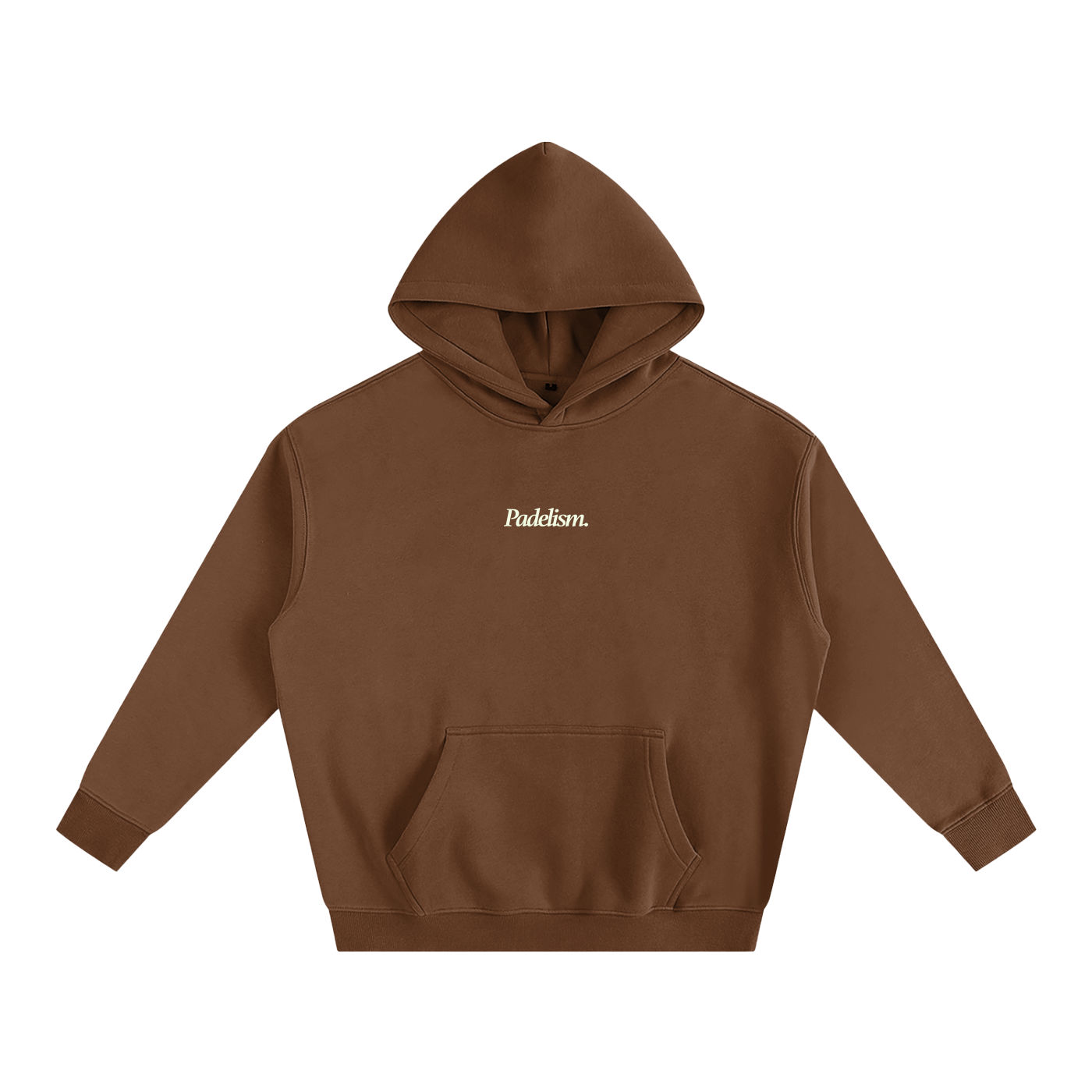 Padelism Mk1 - Box Hoodie in Brown — heavyweight padel hoodie designed in London
