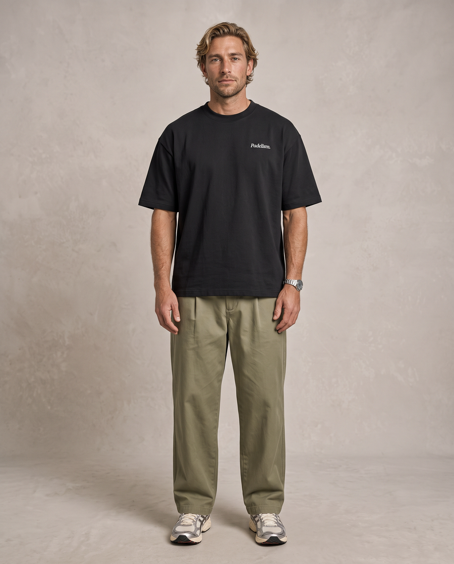 Focus Heavyweight T-shirt in Black — male front