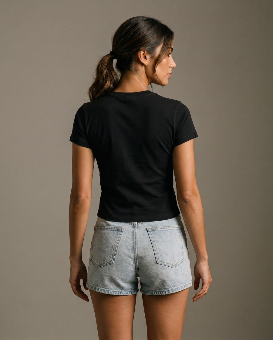 Game, Set, Matcha Crewneck T-Shirt - Black
