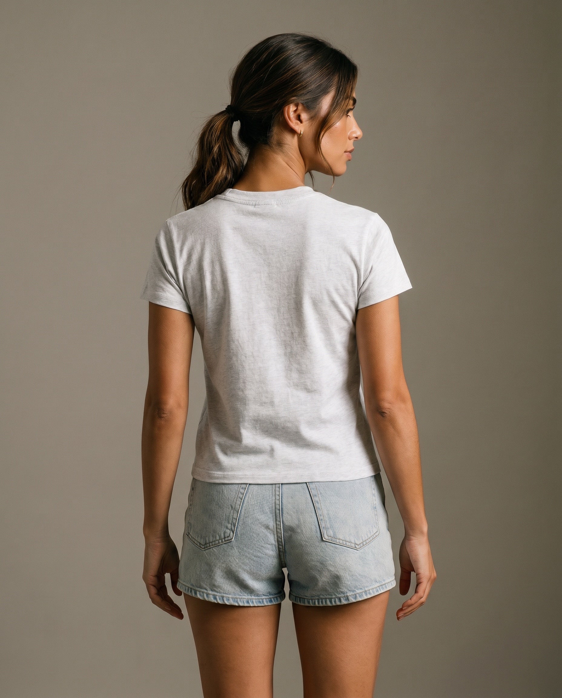 Game, Set, Matcha Crewneck T-Shirt - Flower Gray