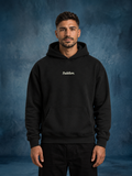 Padelism Mk1 - Box Hoodie in Black — male model, front