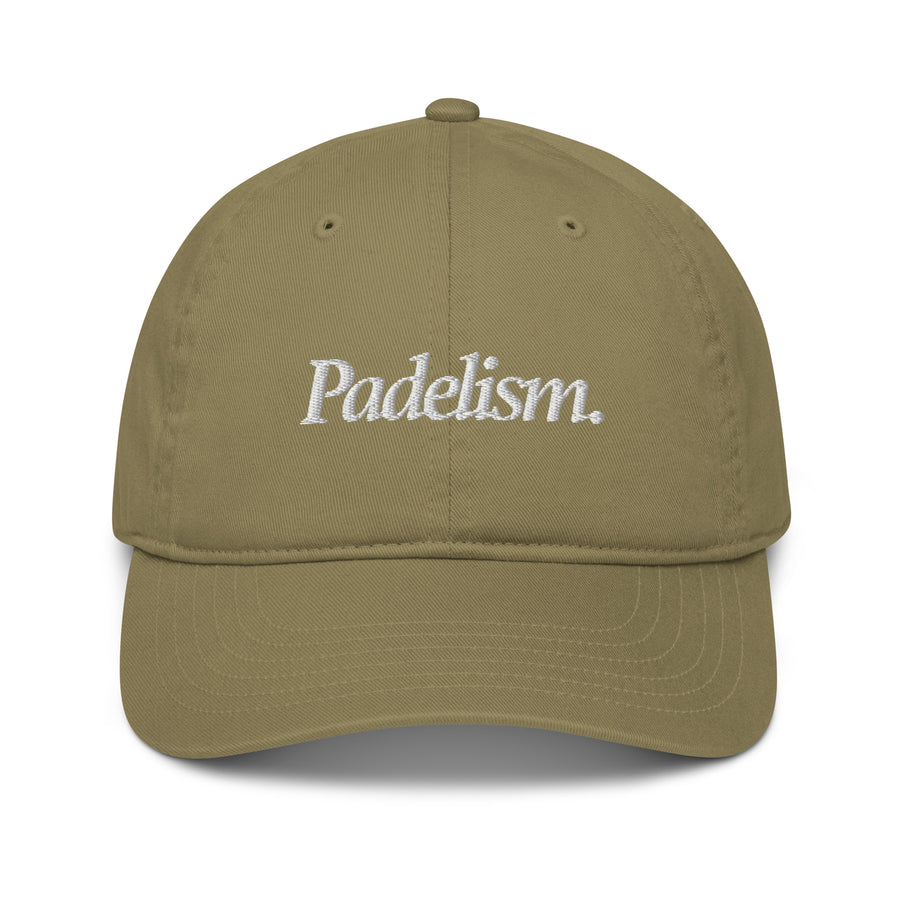 Padelism Organic dad hat in Jungle — relaxed fit padel hat with Padelism logo