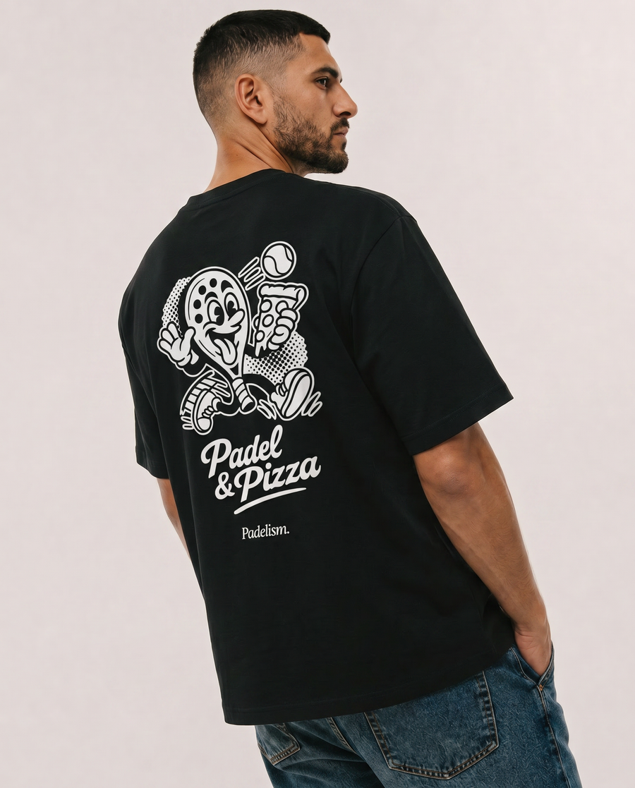 Padel & Pizza Black Male Back