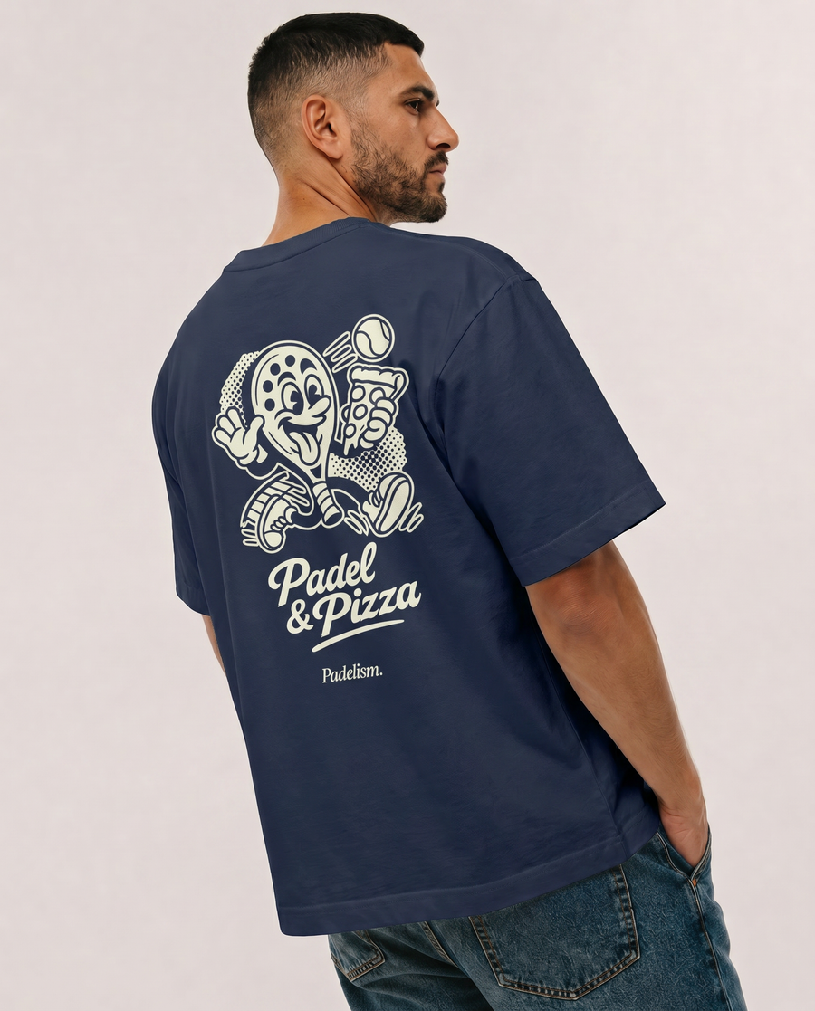 Padel & Pizza Navy Female Front