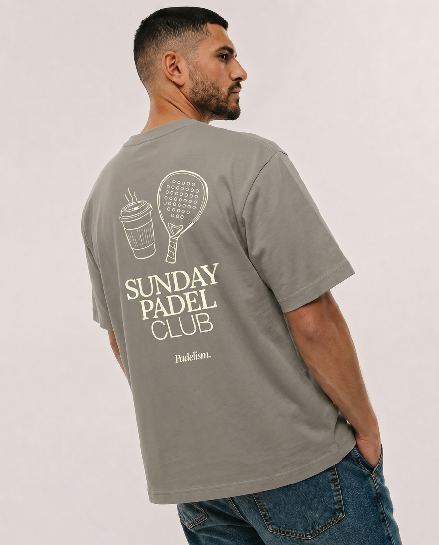 Sunday Padel Club Gray Camel Male Back