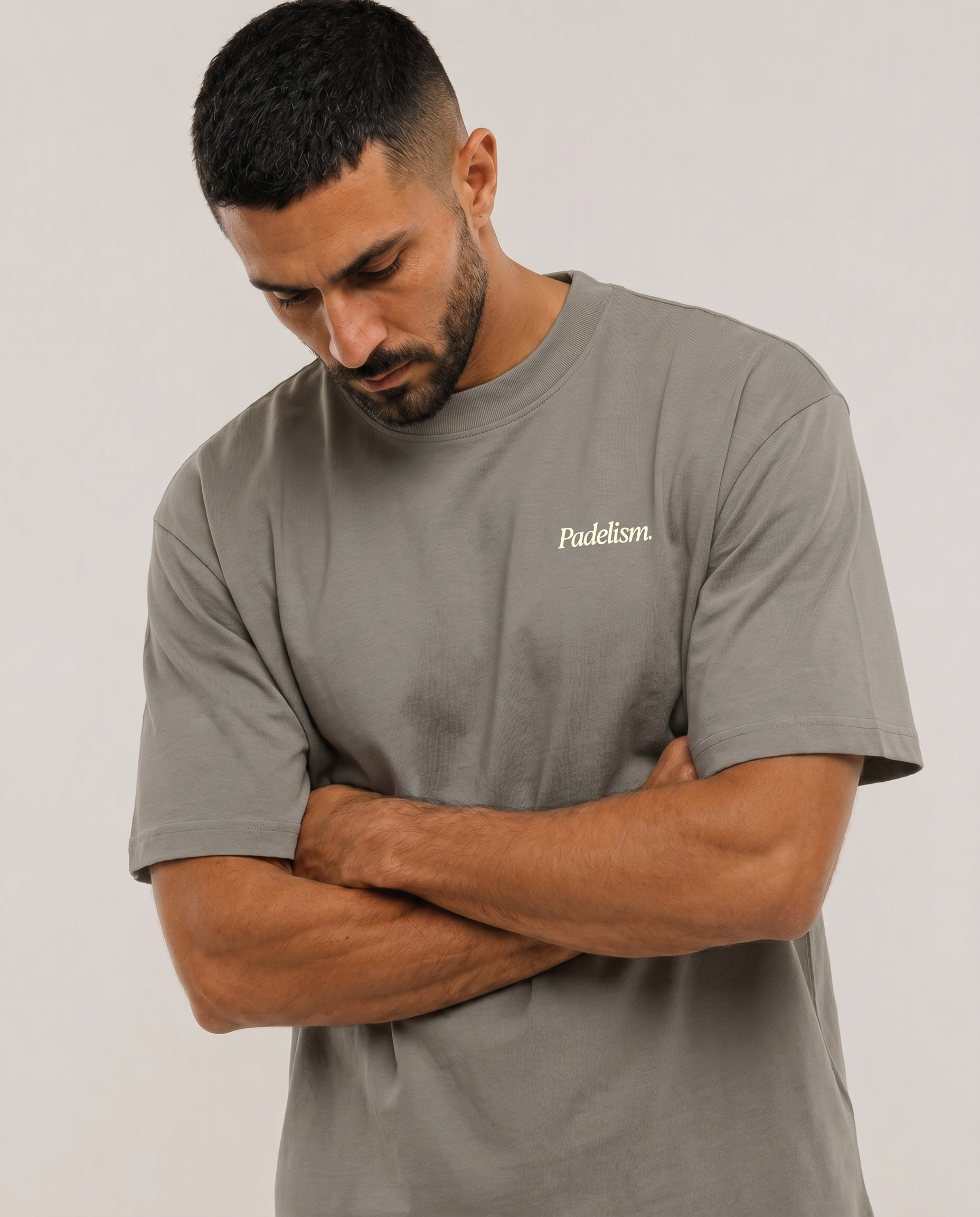 Sunday Padel Club Gray Camel Male Front (alt)