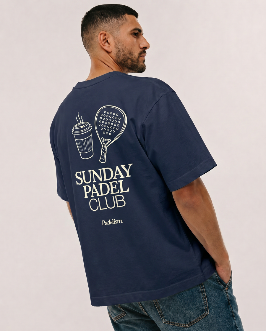 Sunday Padel Club Navy Male Back