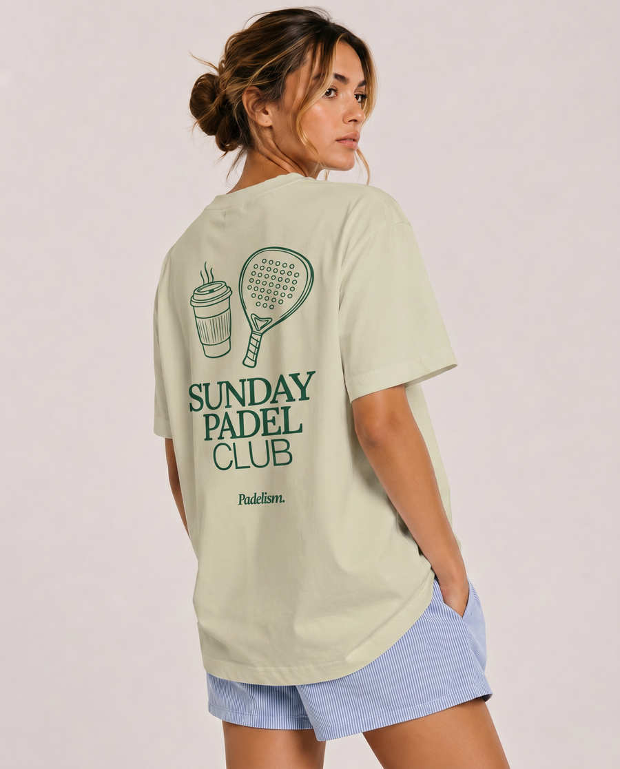 Sunday Padel Club Sand Color Female Back