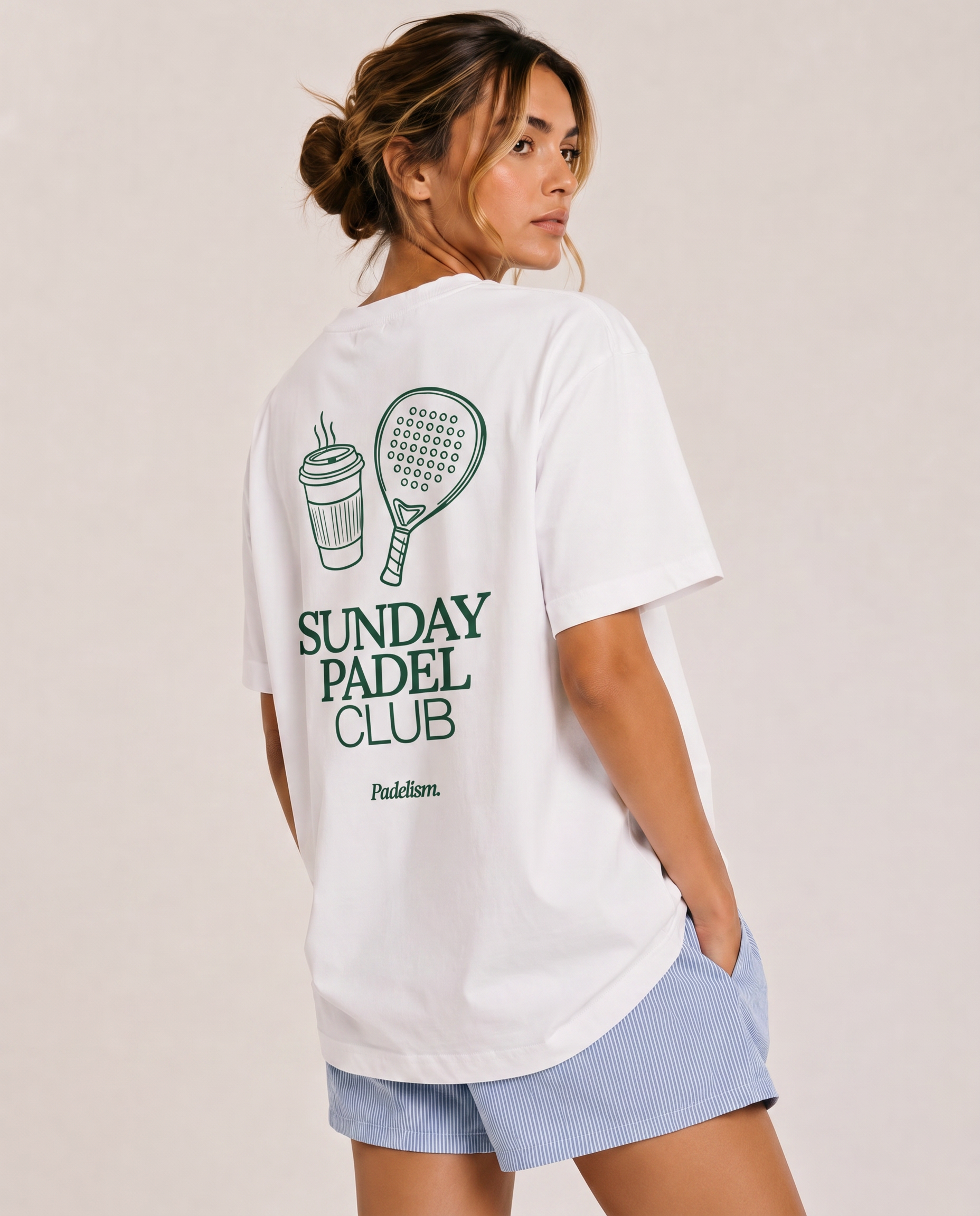 Sunday Padel Club White Female Back