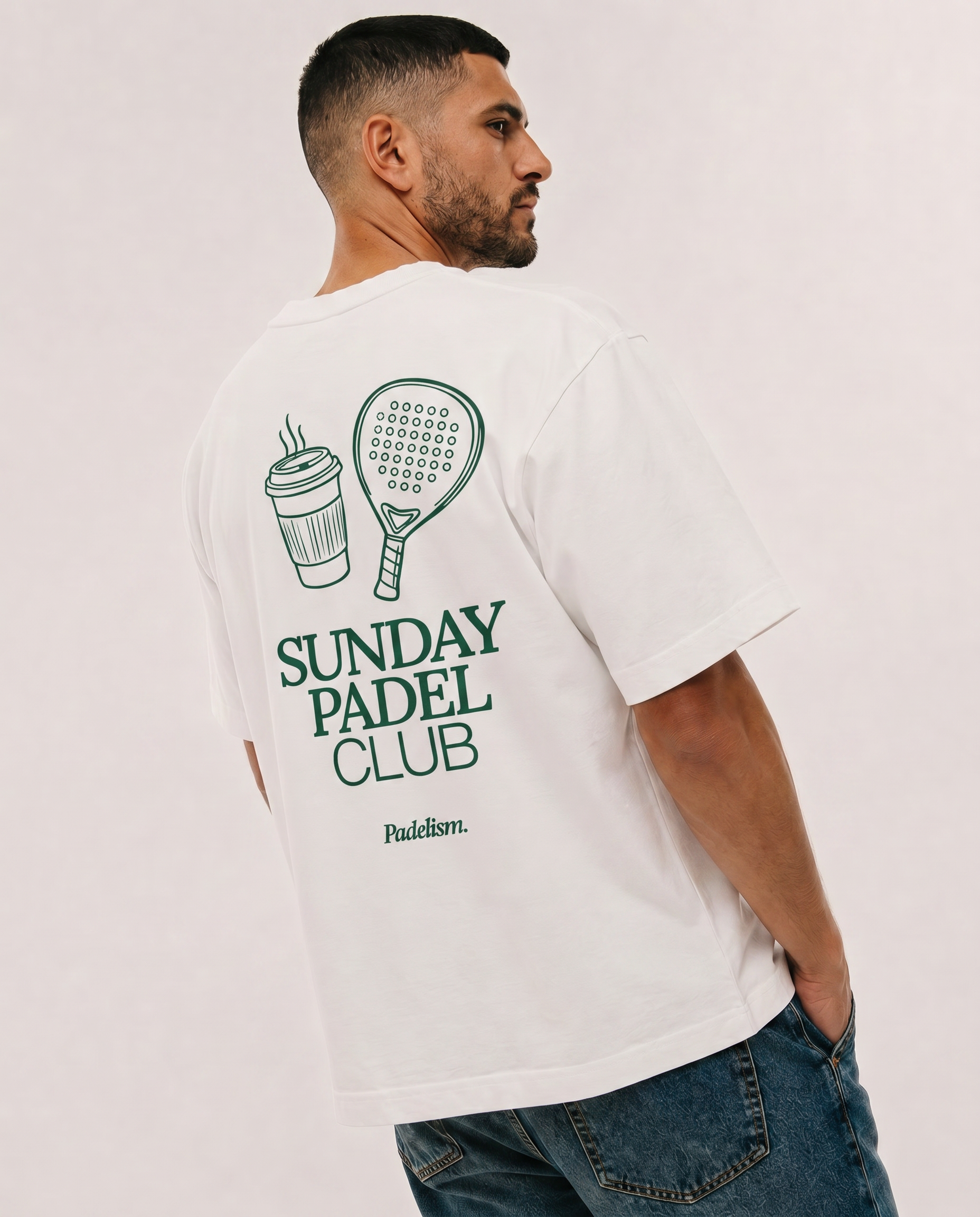 Sunday Padel Club White Male Back