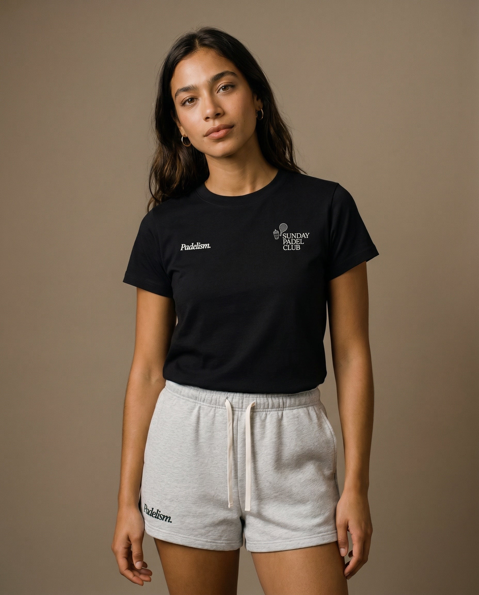 Sunday Padel Club Crewneck T-Shirt - Black