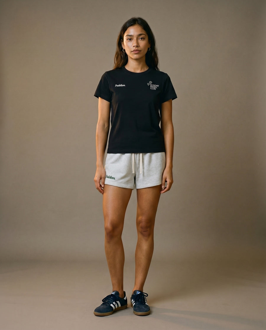 Sunday Padel Club Crewneck T-Shirt - Black