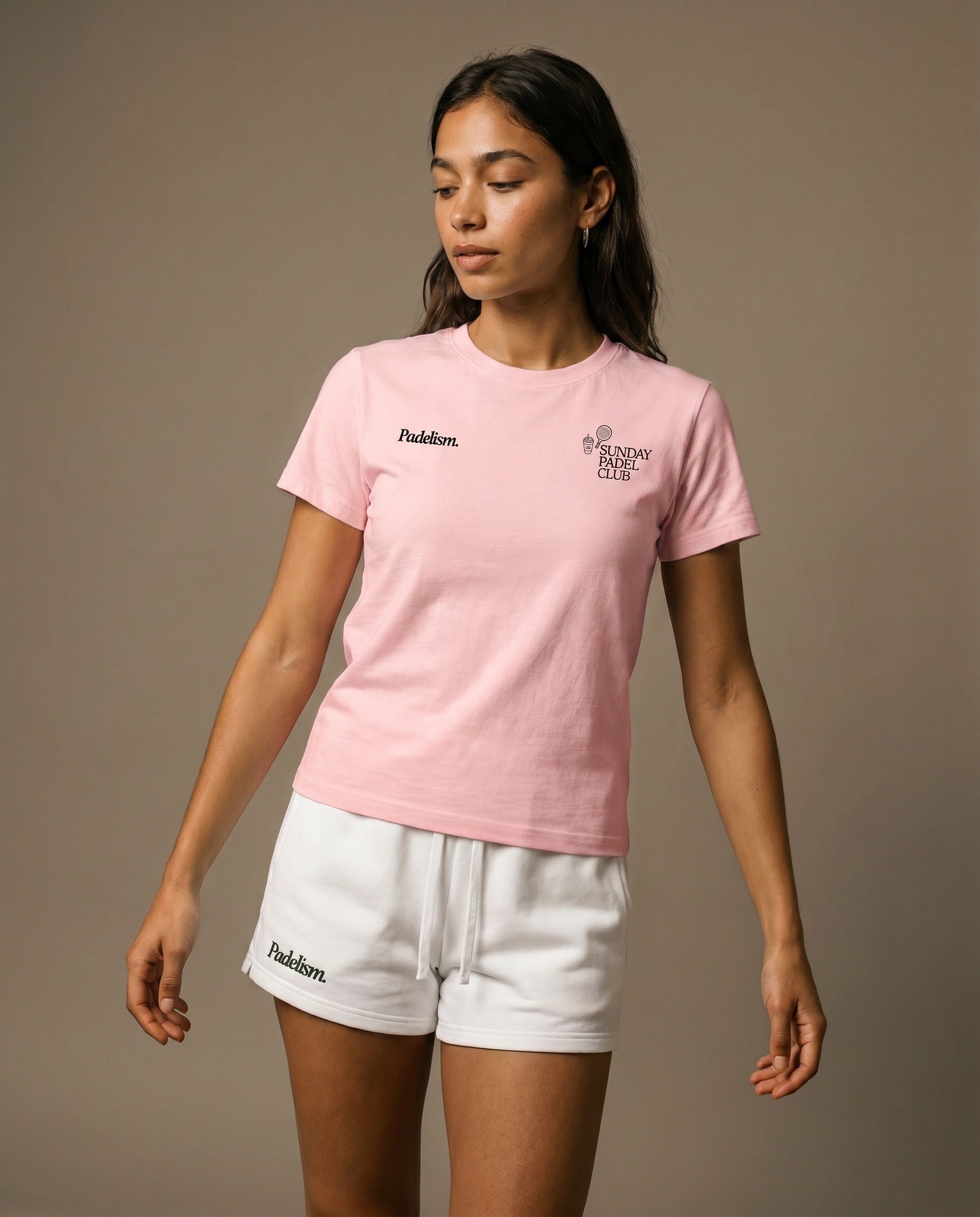 Sunday Padel Club Crewneck T-Shirt - Pink