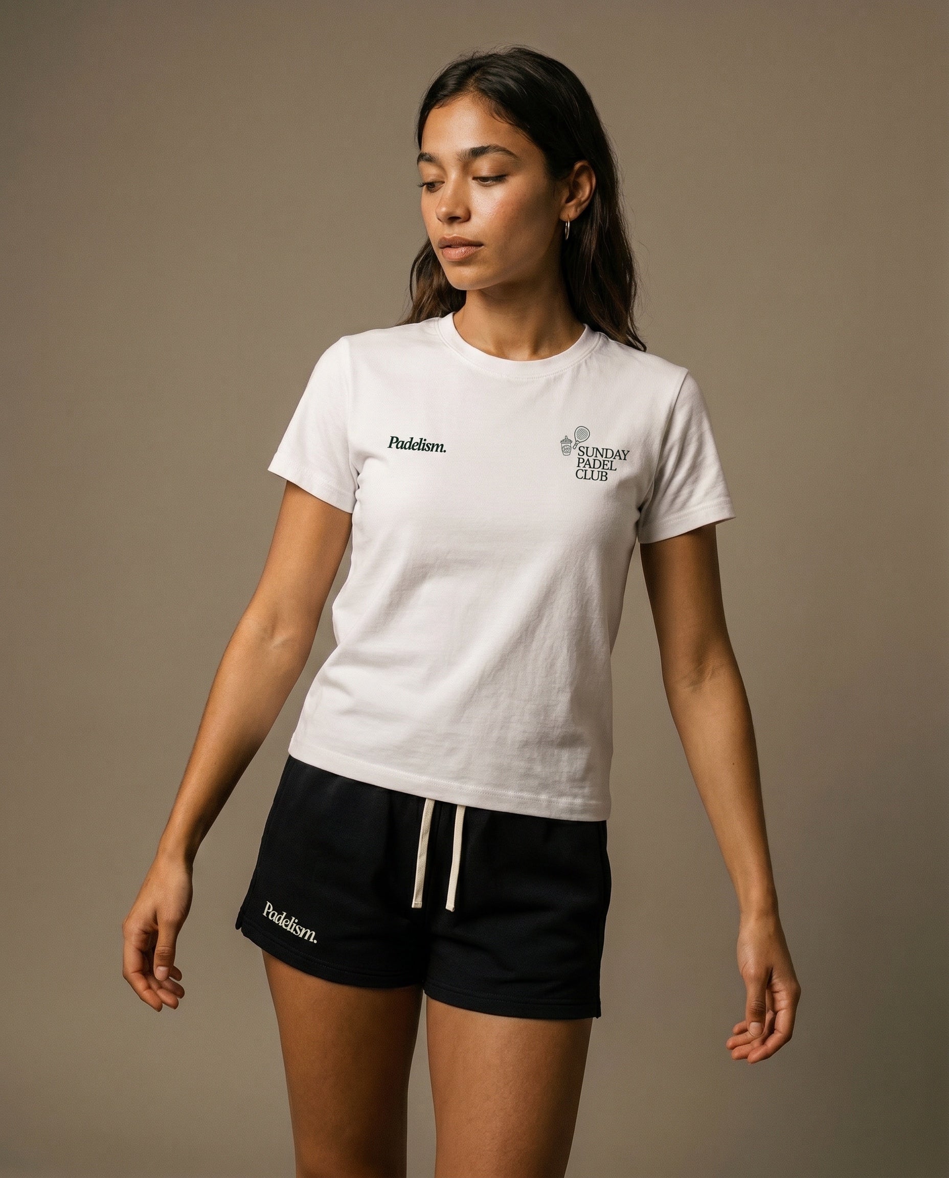 Sunday Padel Club Crewneck T-Shirt - White
